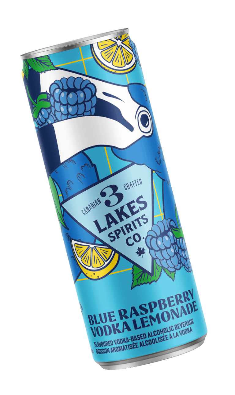 Blue Raspberry gin Lemonade - Distillerie 3 Lacs
